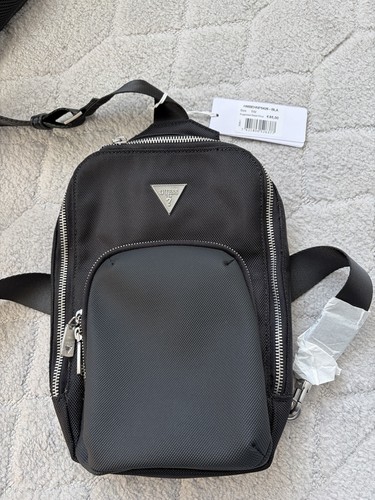 Guess crossbody bag black - guess,
