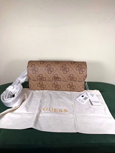 Guess latte logo faux leather - guess,
