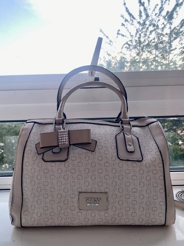 Guess monogram bowler bag - bowler, bag/