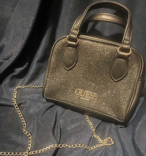 Guess black glitter small - guess,