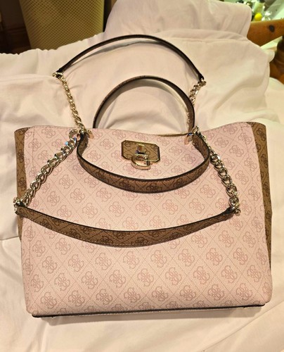 Guess pink brown logo - pink/brown,