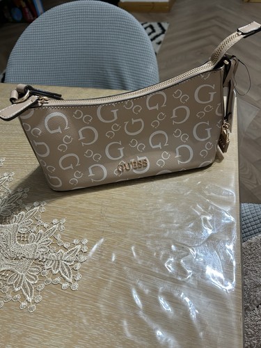 Guess tan cream bag - guess,